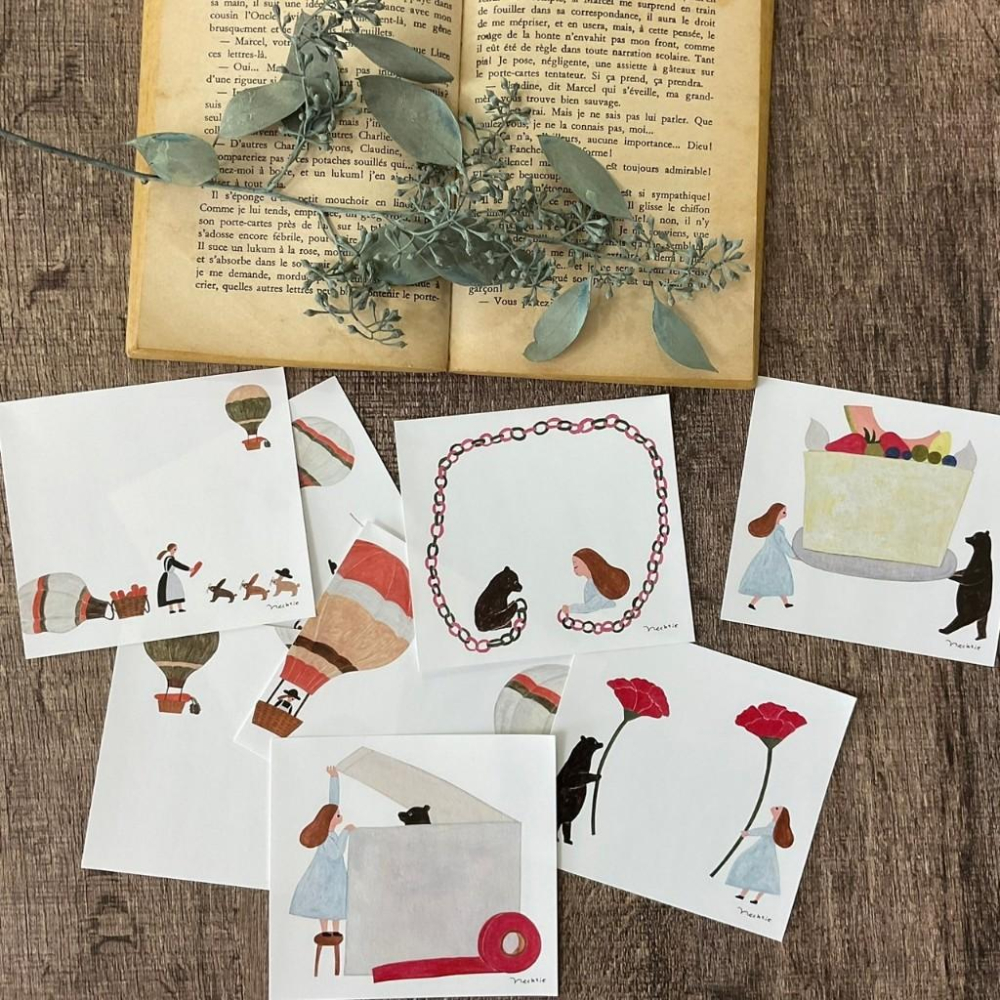 日本 表現社 西淑 | 禮物與熱氣球｜便條分裝-細節圖6