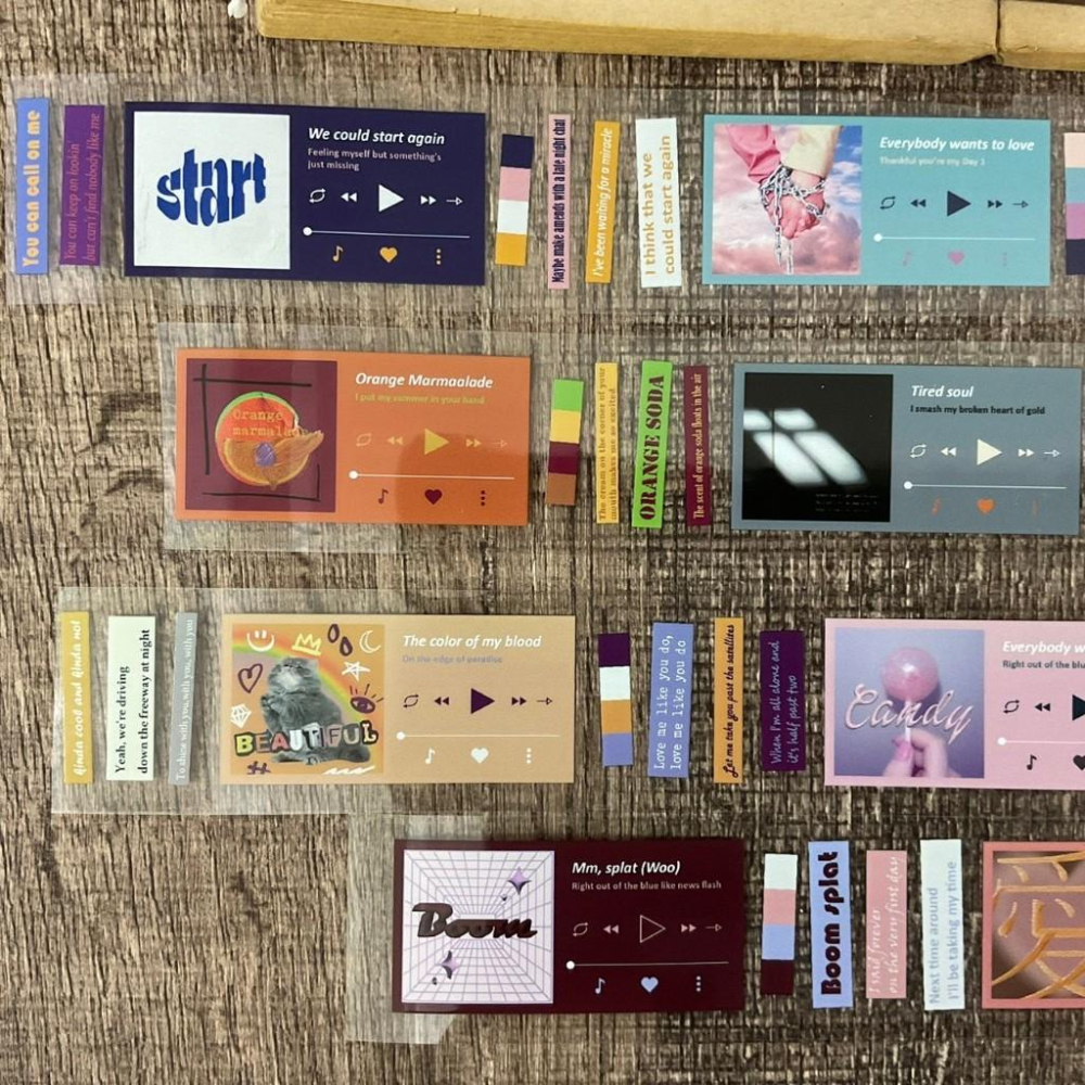 莫非是芝麻球 | Love Song Baby V.1 剪愛｜分裝紙膠帶-細節圖3