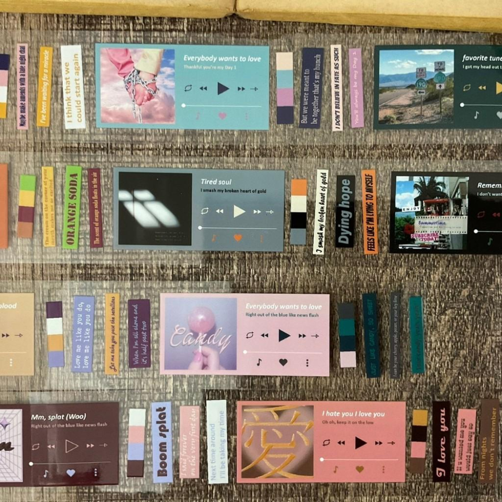 莫非是芝麻球 | Love Song Baby V.1 剪愛｜分裝紙膠帶-細節圖4