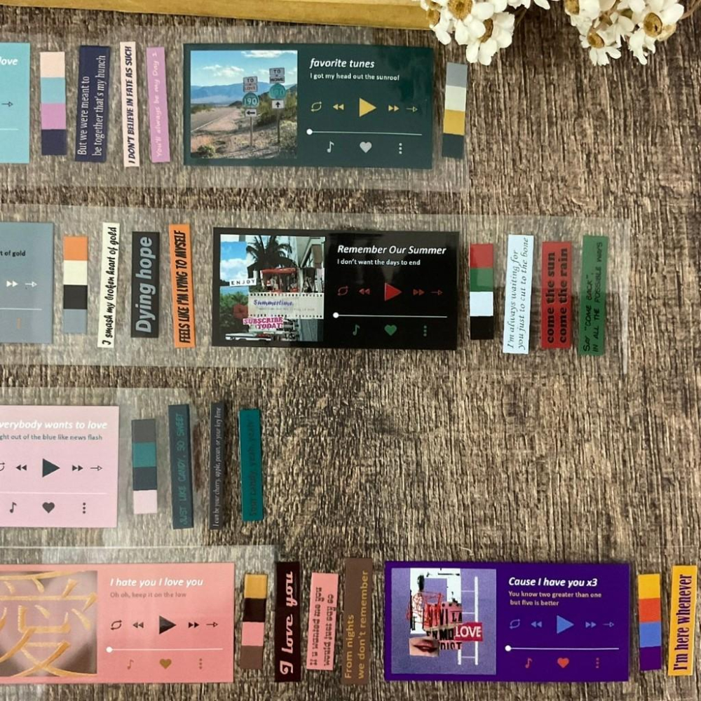 莫非是芝麻球 | Love Song Baby V.1 剪愛｜分裝紙膠帶-細節圖5