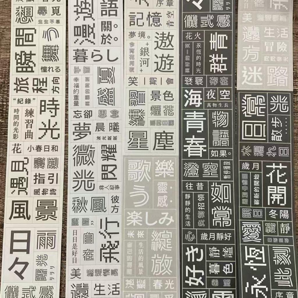 小行星B610｜文字處方箋｜割型模造PET 循環200cm 分裝紙膠帶-細節圖3