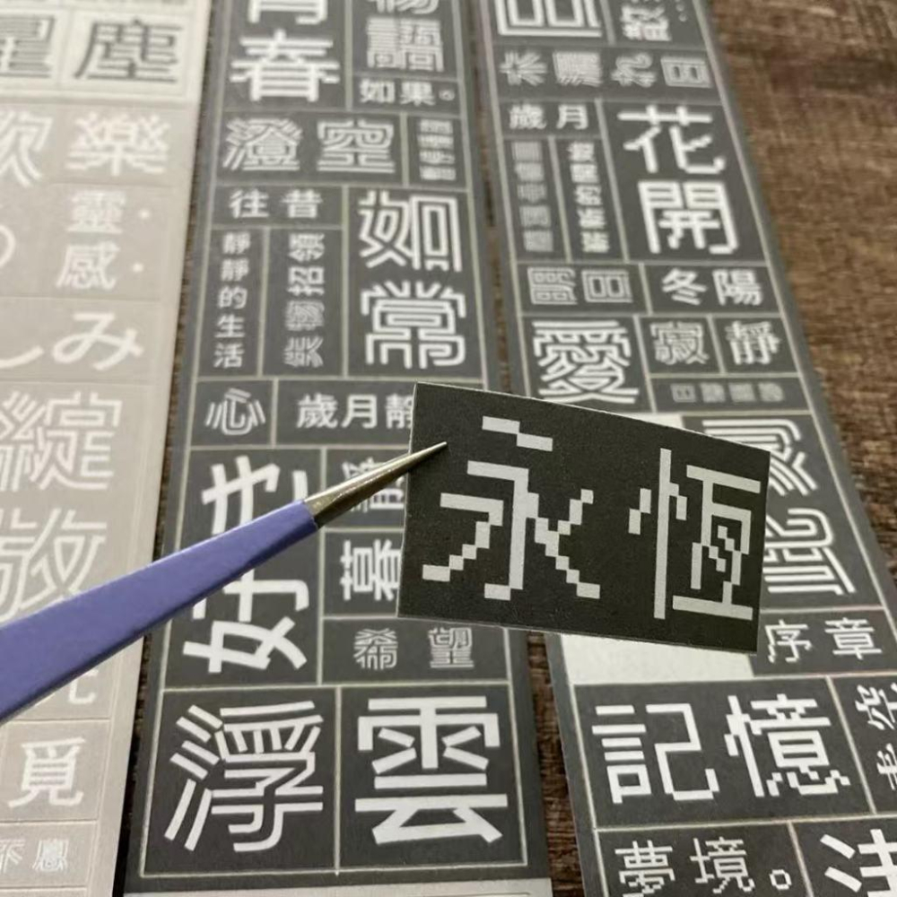 小行星B610｜文字處方箋｜割型模造PET 循環200cm 分裝紙膠帶-細節圖6