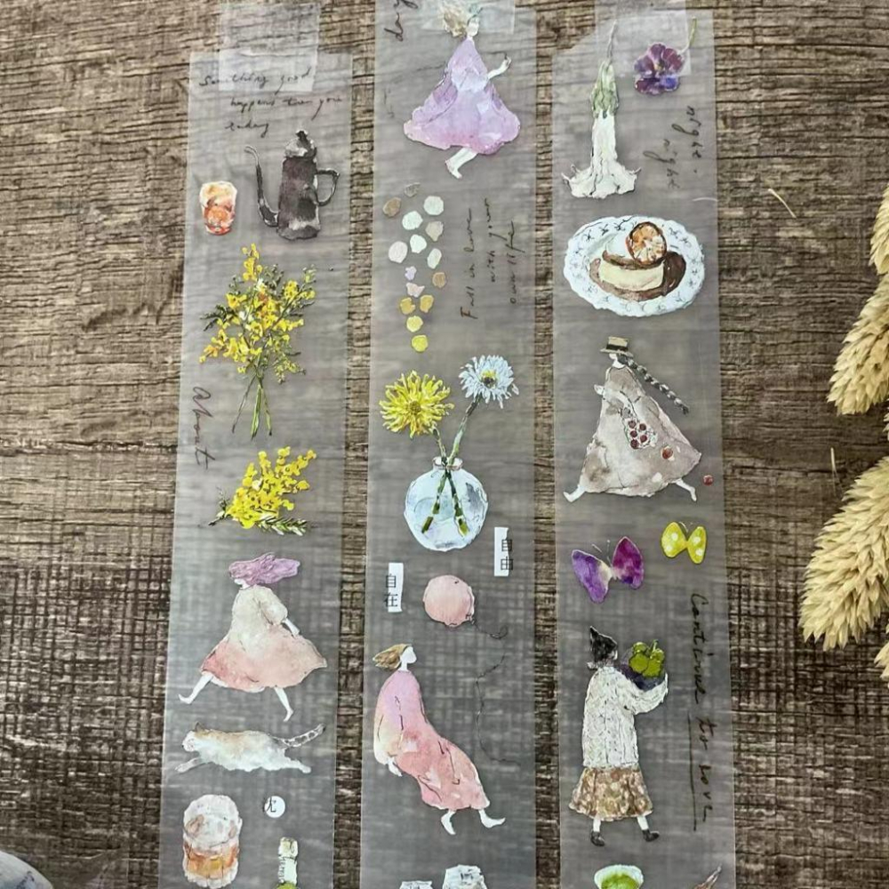 Pion｜mini girl_01 / mini girl_02/ Paper｜分裝紙膠帶-細節圖2