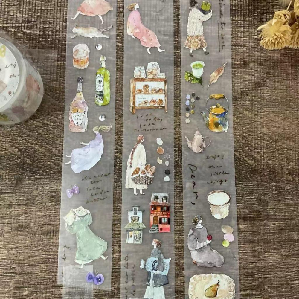 Pion｜mini girl_01 / mini girl_02/ Paper｜分裝紙膠帶-細節圖3