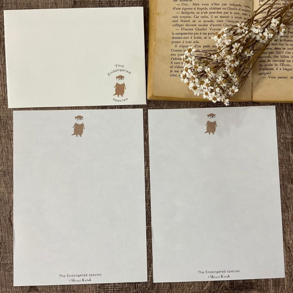 日本 加藤真治｜瀕臨絕種 /馬來貘 水瀨｜信封信紙-細節圖6
