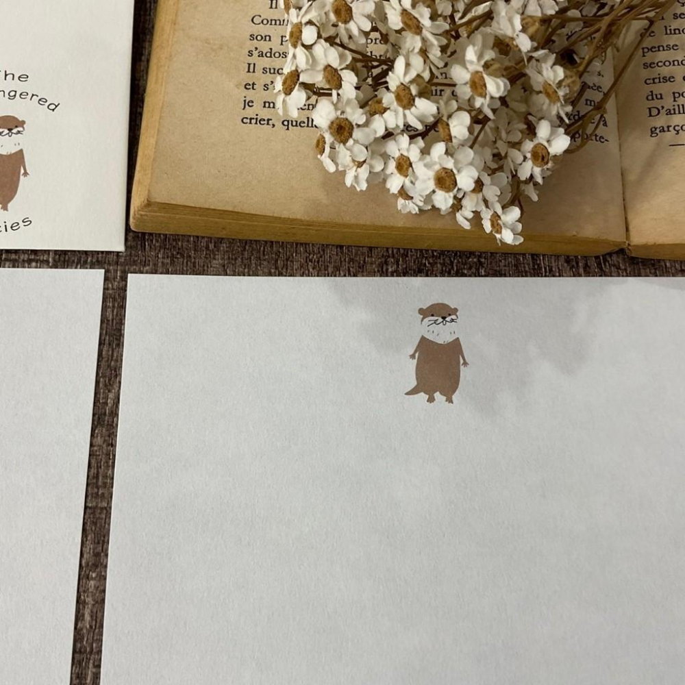 日本 加藤真治｜瀕臨絕種 /馬來貘 水瀨｜信封信紙-細節圖8