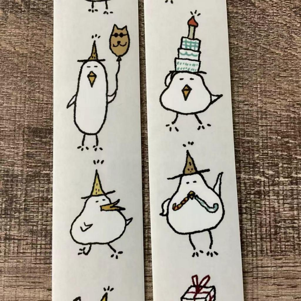 紙山洞｜小廢鴨派對｜亮面PET 分裝紙膠帶-細節圖3