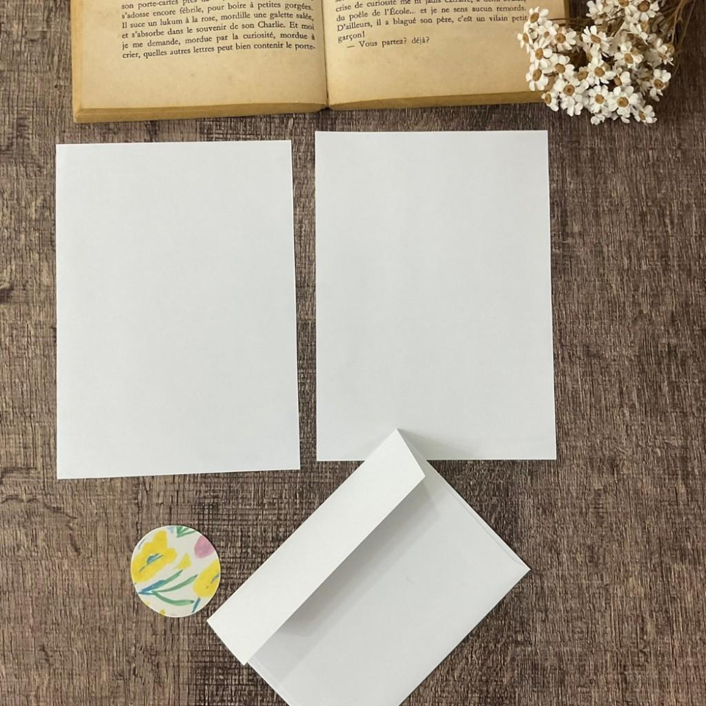 日本 吉村松美｜春花｜信封信紙貼紙-細節圖3