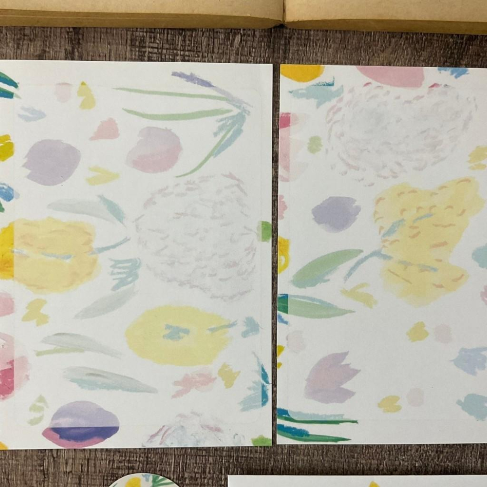 日本 吉村松美｜春花｜信封信紙貼紙-細節圖5