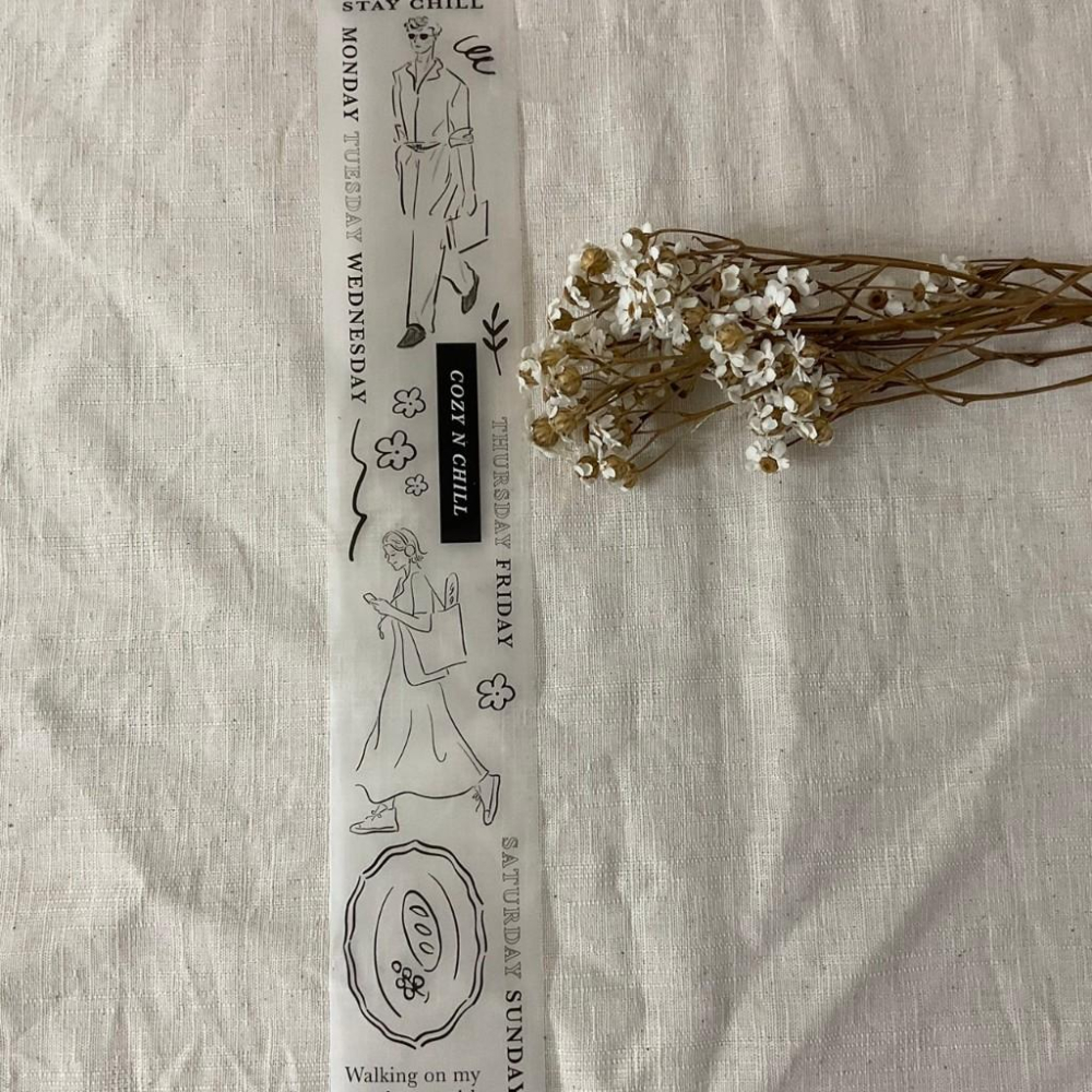 紙上旅行+舒媞｜Citywalk Stay Chill｜霧面PET 分裝紙膠帶-細節圖2