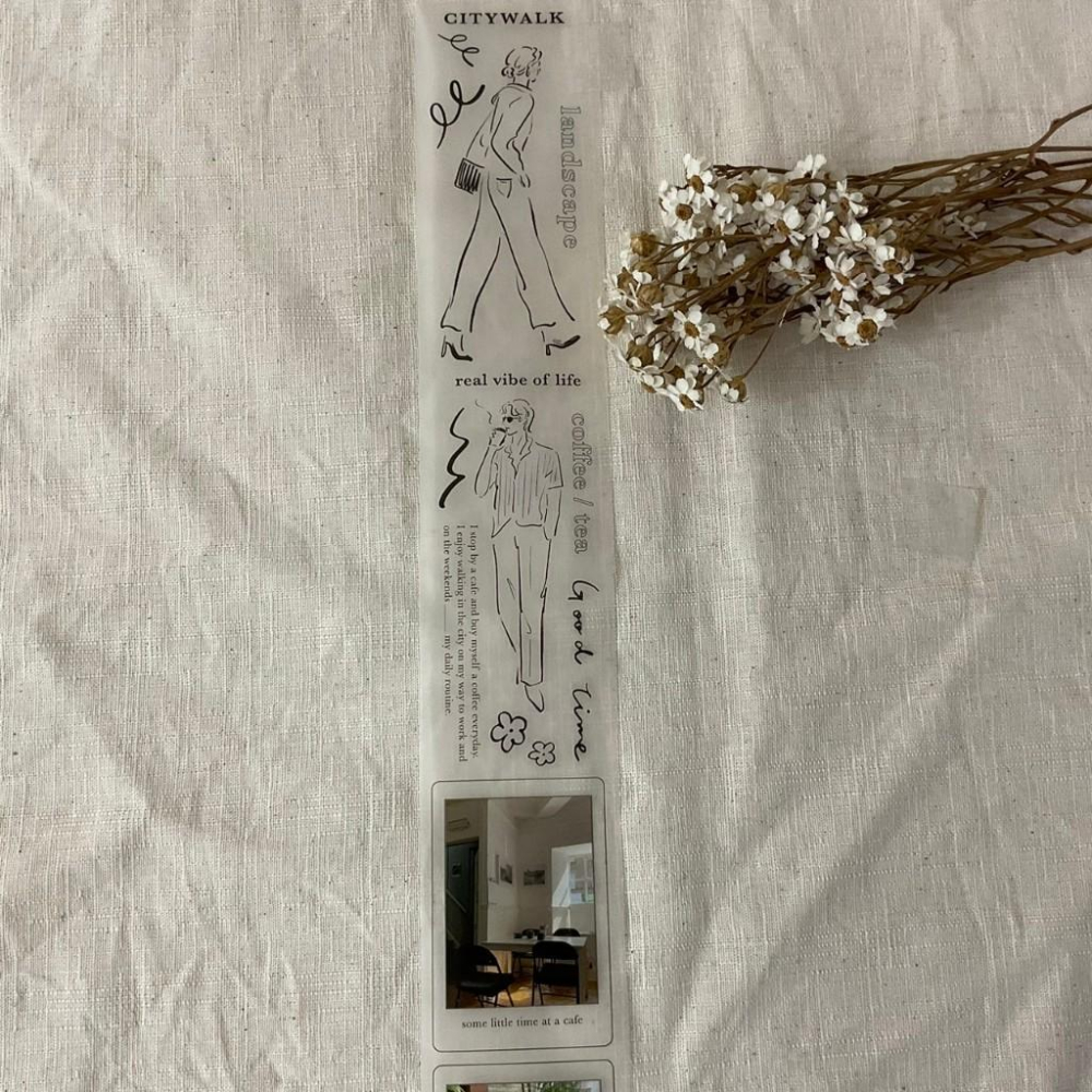 紙上旅行+舒媞｜Citywalk Stay Chill｜霧面PET 分裝紙膠帶-細節圖6