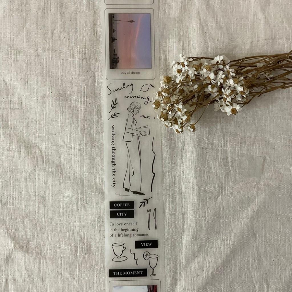 紙上旅行+舒媞｜Citywalk Stay Chill｜霧面PET 分裝紙膠帶-細節圖8