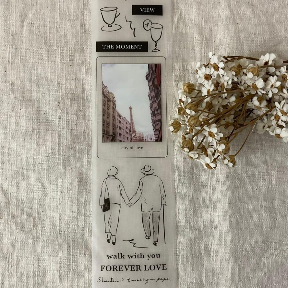 紙上旅行+舒媞｜Citywalk Stay Chill｜霧面PET 分裝紙膠帶-細節圖9