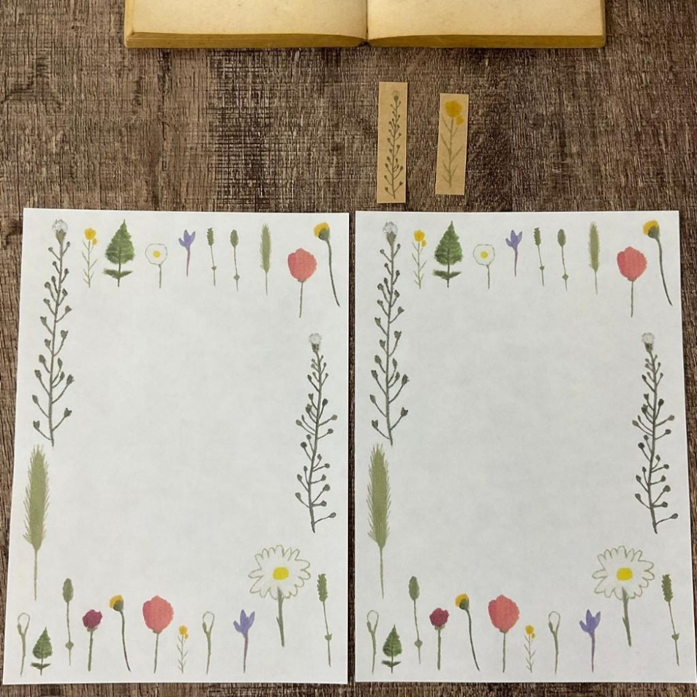 日本 吉村松美｜壓花｜信封信紙貼紙-細節圖8