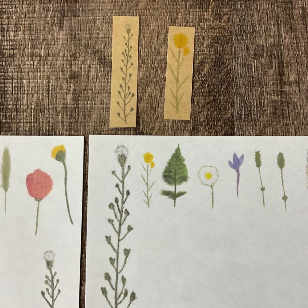 日本 吉村松美｜壓花｜信封信紙貼紙-細節圖9