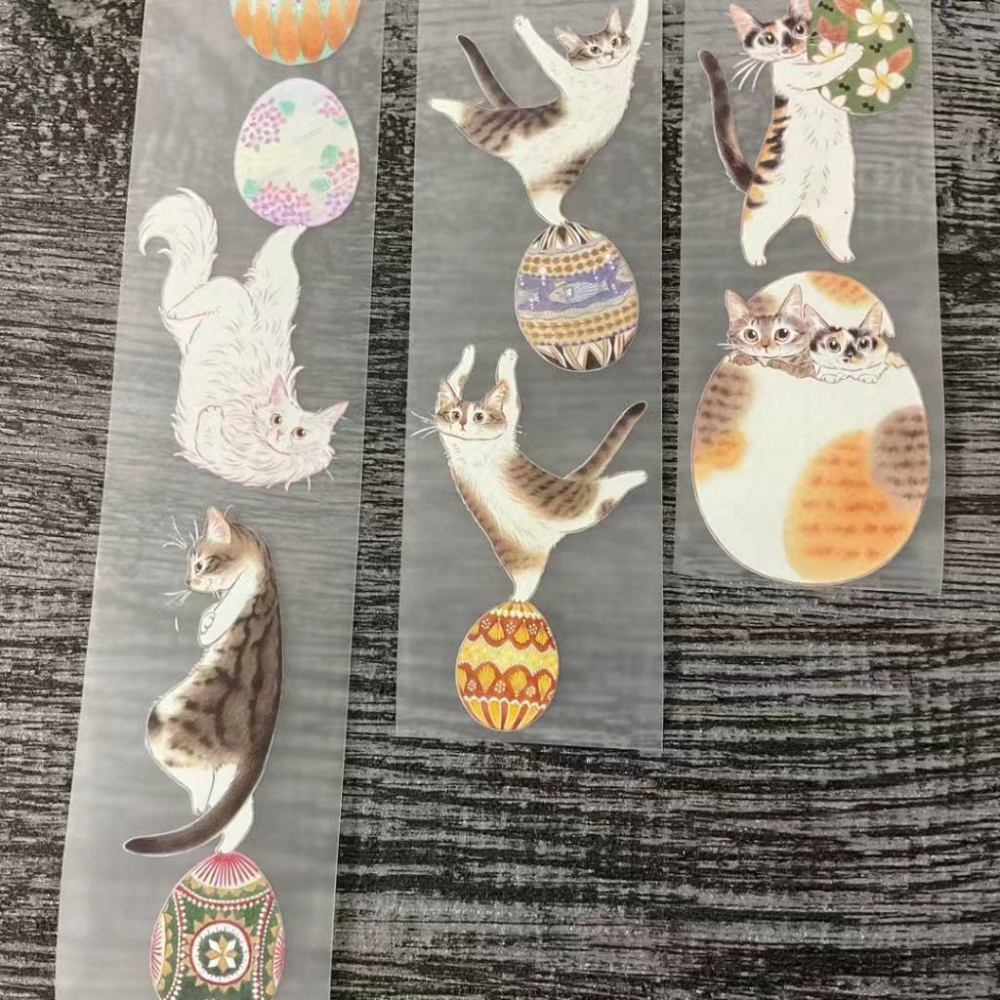 補補貓・大衛煮愛｜咖啡色系的滋味/彩蛋行星｜霧面PET 分裝紙膠帶-細節圖8