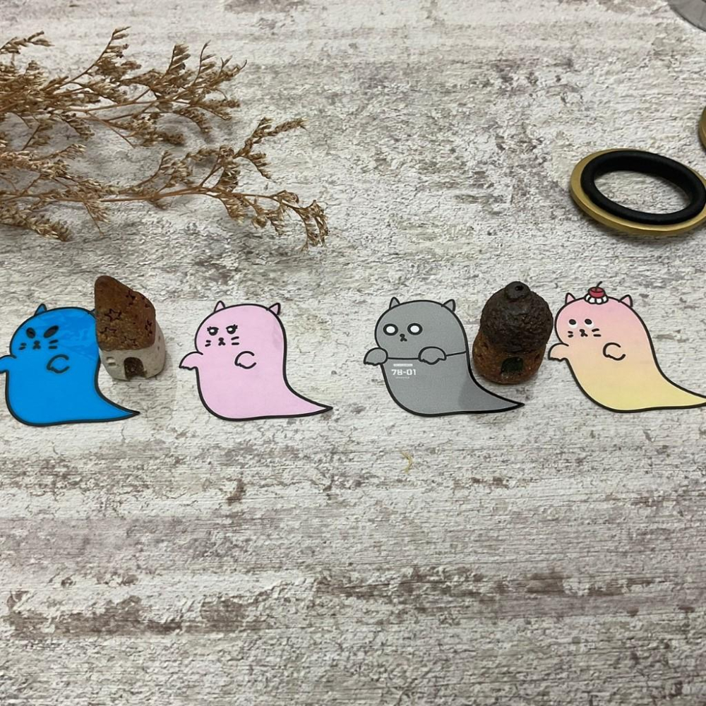 山東饅頭｜貓貓鬼圖鑑｜亮面PET 分裝紙膠帶-細節圖4