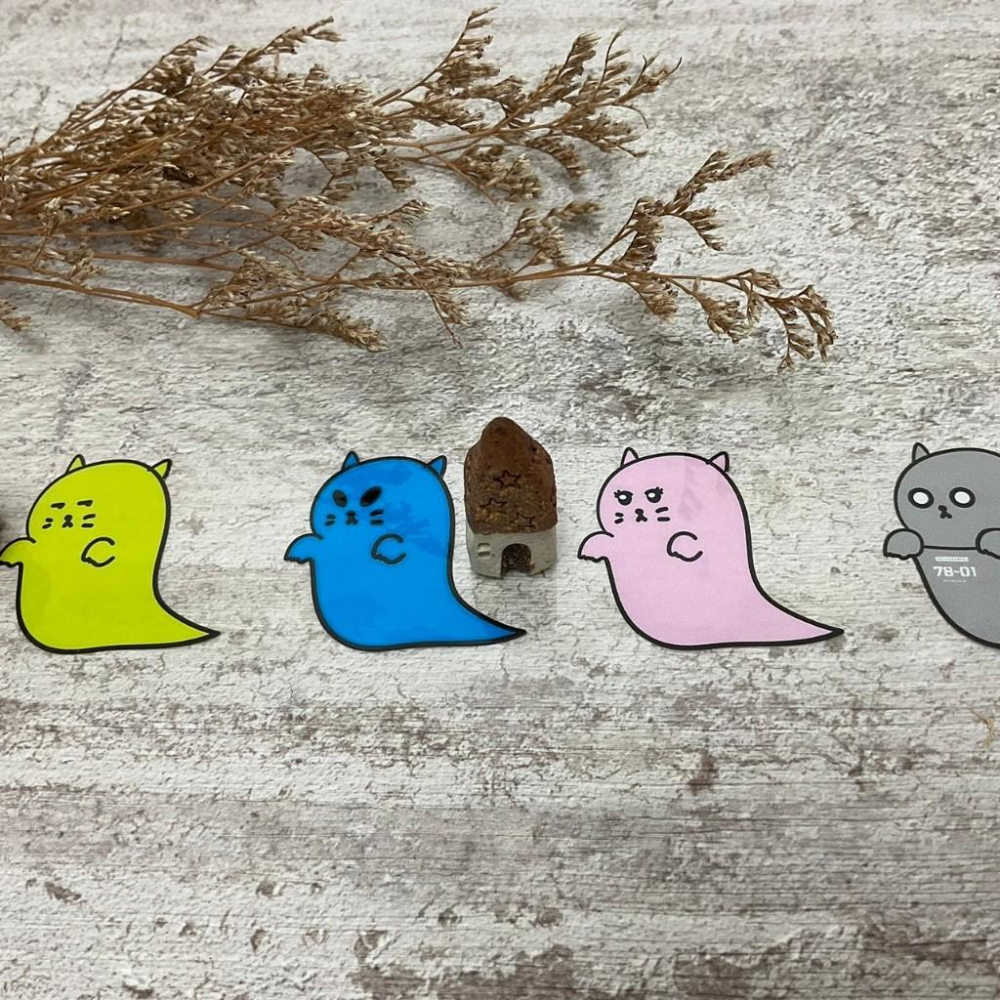 山東饅頭｜貓貓鬼圖鑑｜亮面PET 分裝紙膠帶-細節圖6