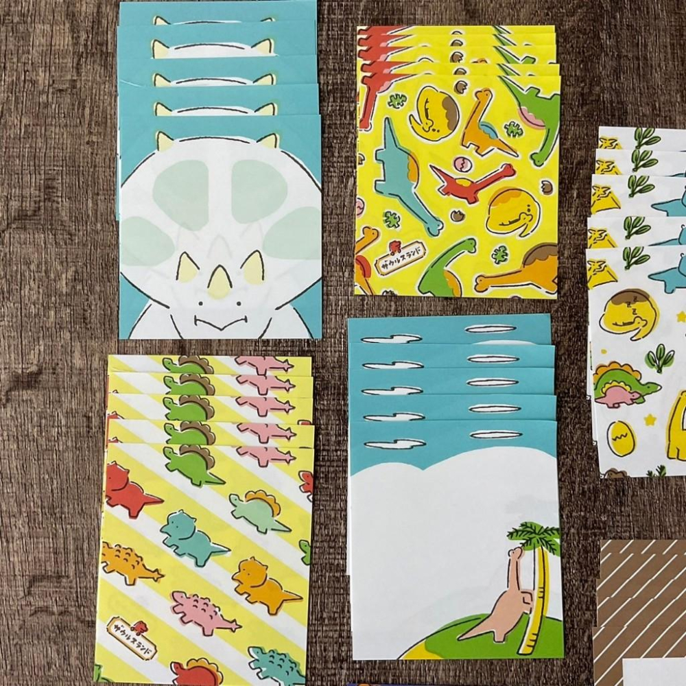 日本 古川紙工｜恐龍日常B便條 ｜便條分裝-細節圖2