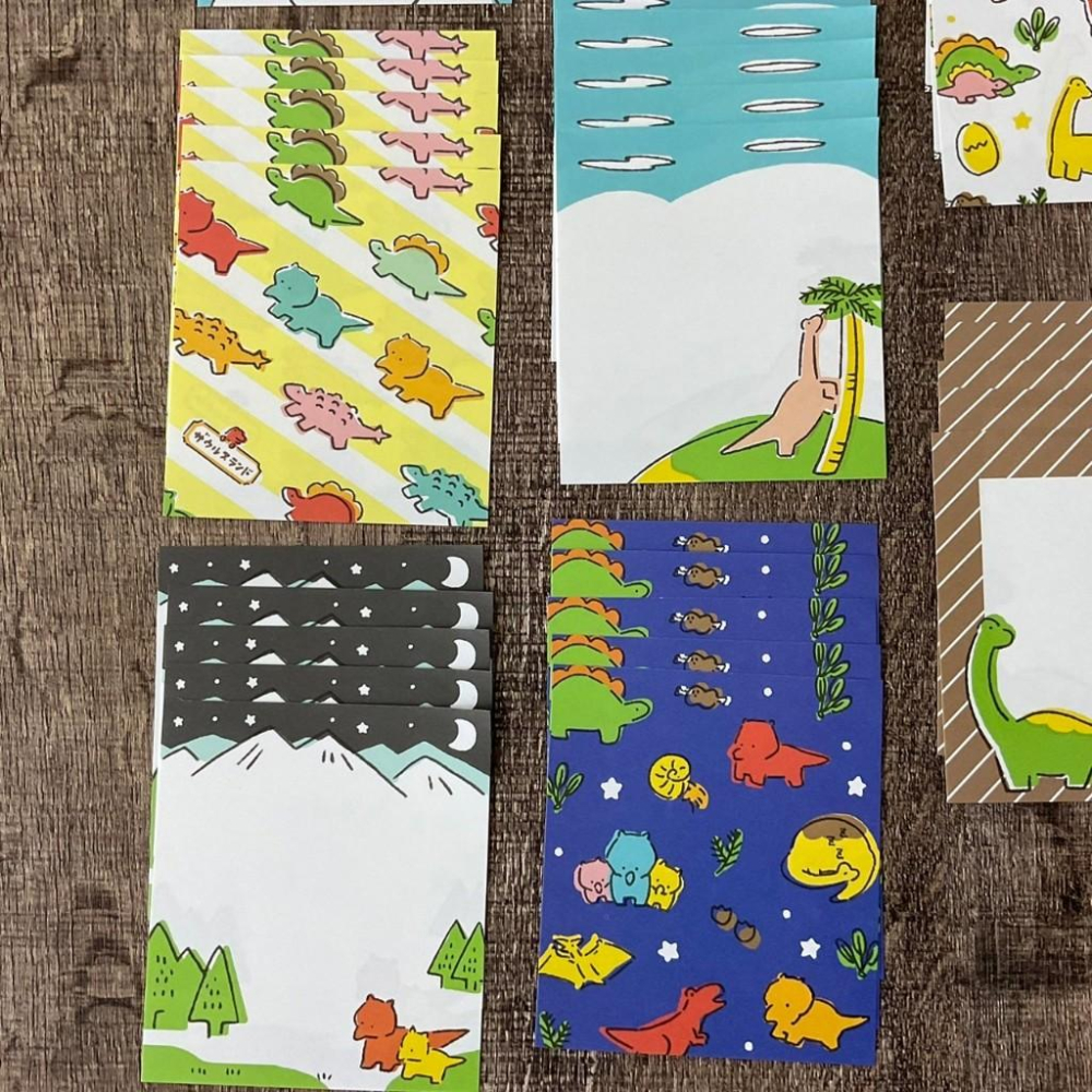 日本 古川紙工｜恐龍日常B便條 ｜便條分裝-細節圖3