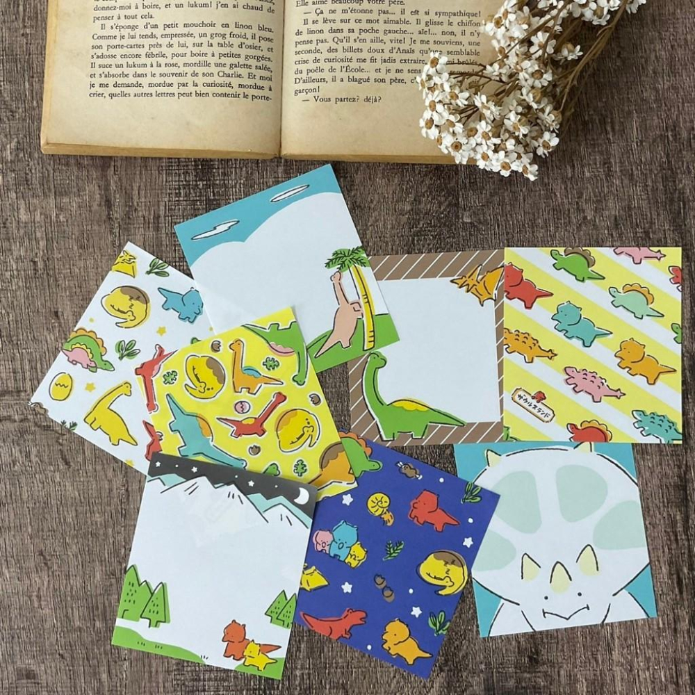 日本 古川紙工｜恐龍日常B便條 ｜便條分裝-細節圖6