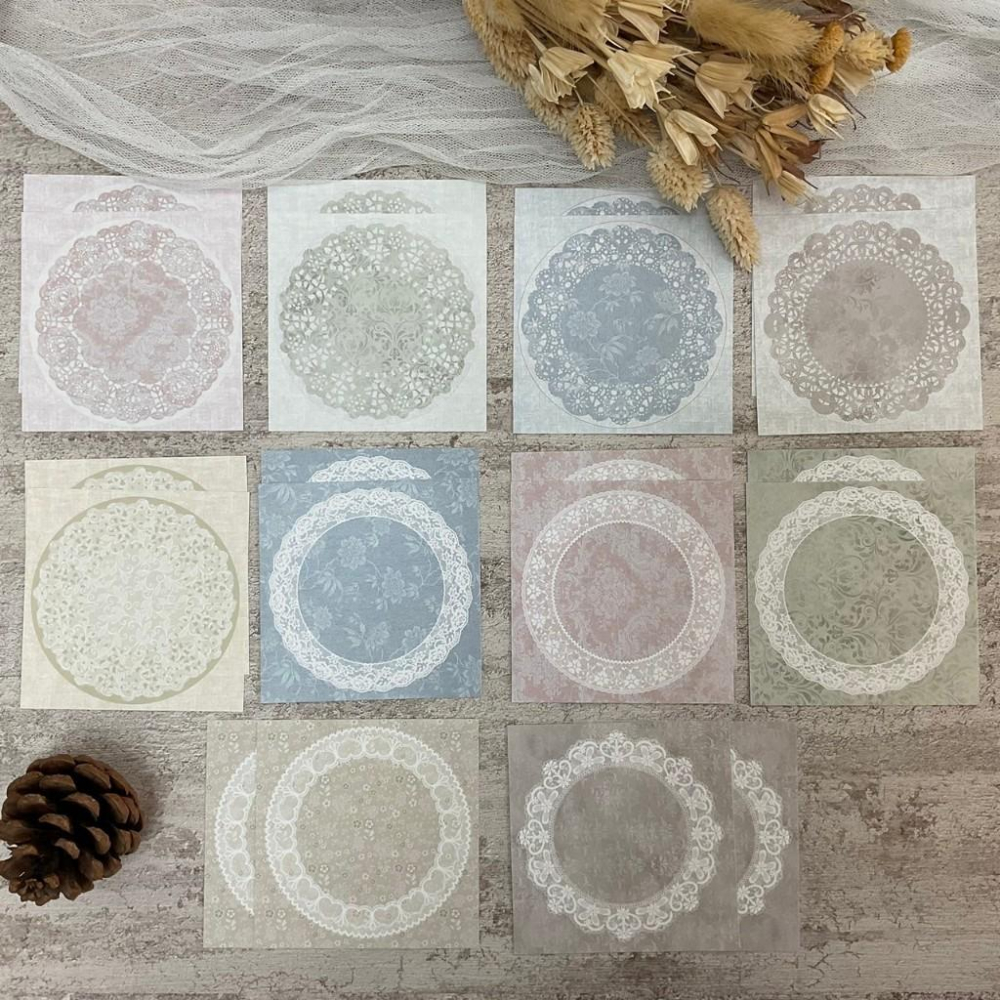 [好築藝]韓國 ggaggong｜便箋分裝蕾絲-細節圖2