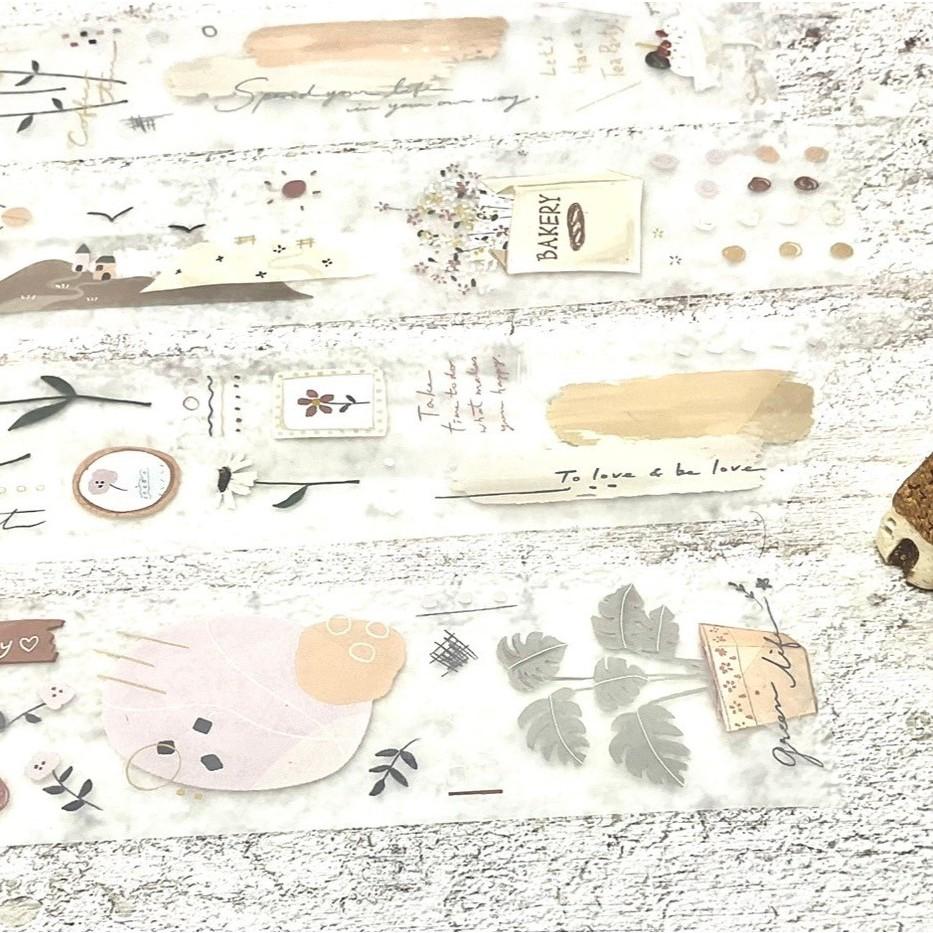 小鹿工作室｜抹茶拿鐵 / 燕麥奶茶｜霧面PET 分裝紙膠帶-細節圖5