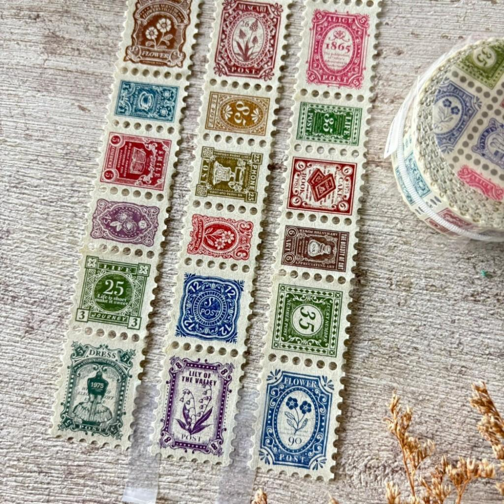 Sonia｜復古郵票/標籤｜分裝紙膠帶 循環75cm-細節圖3