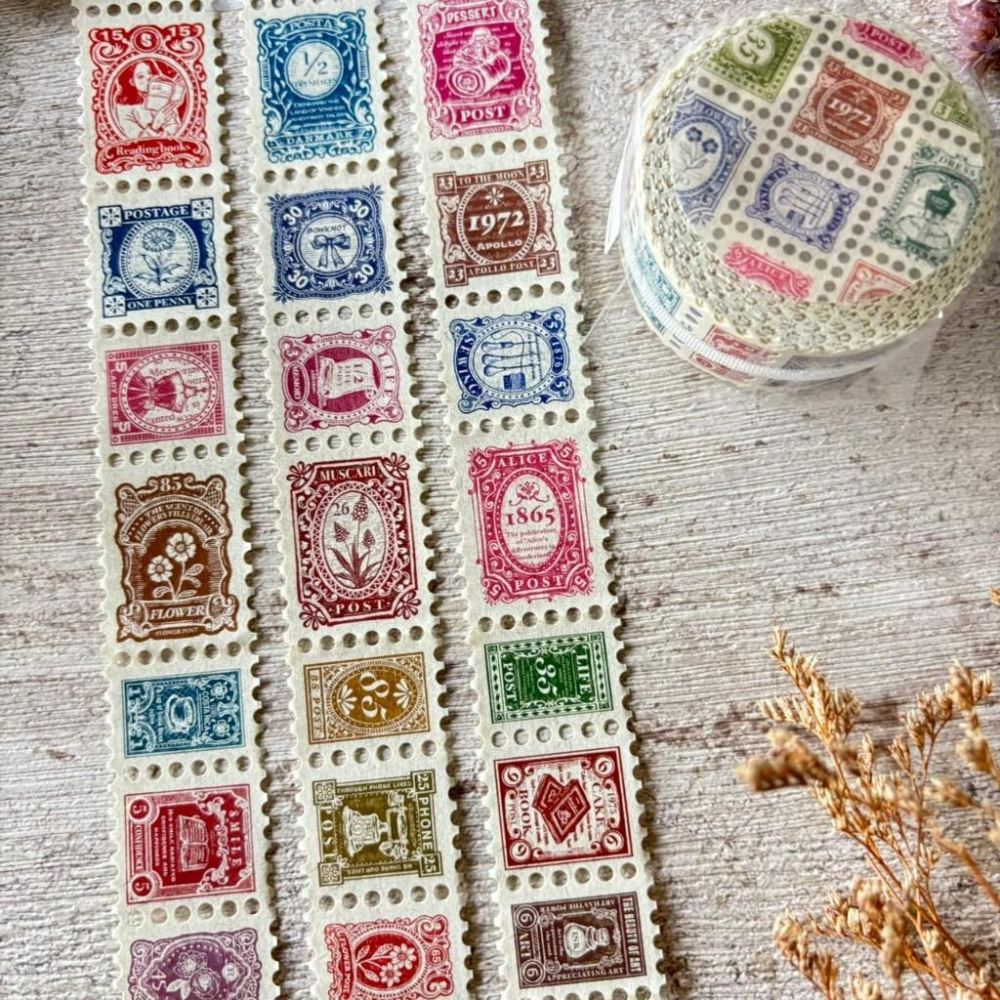 Sonia｜復古郵票/標籤｜分裝紙膠帶 循環75cm-細節圖4