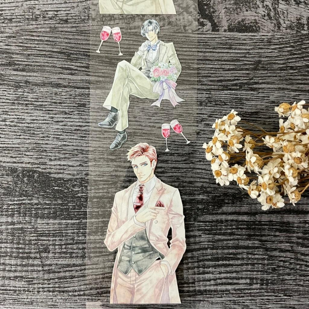 安琪米拉｜最閃耀的你-新郎1｜亮面PET 分裝紙膠帶-細節圖3