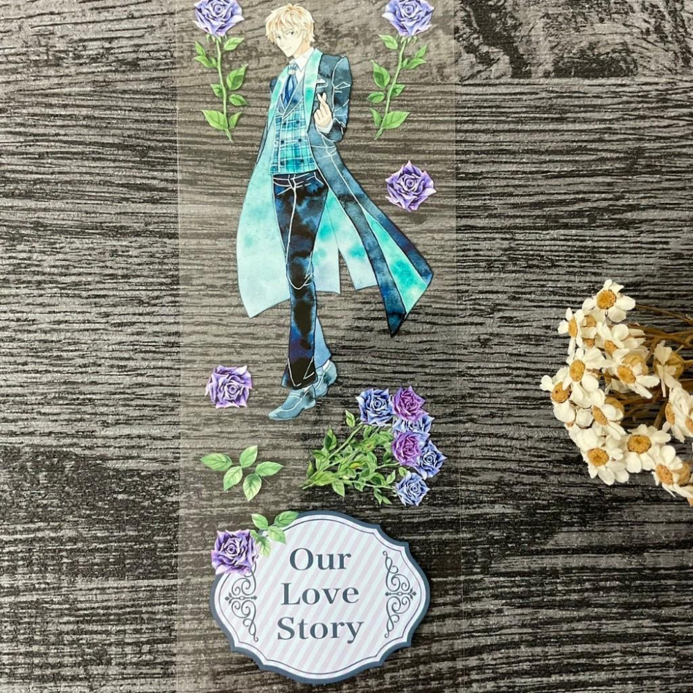 安琪米拉｜最閃耀的你-新郎1｜亮面PET 分裝紙膠帶-細節圖5