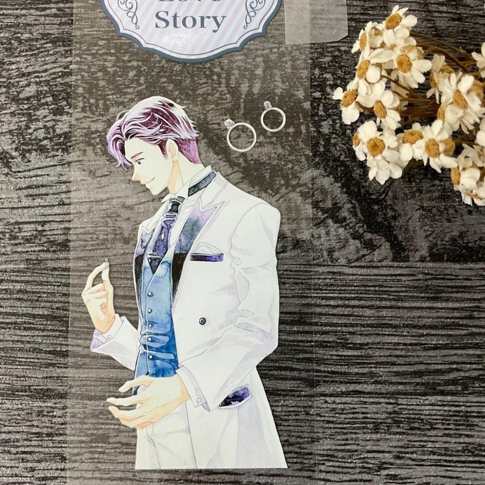 安琪米拉｜最閃耀的你-新郎1｜亮面PET 分裝紙膠帶-細節圖6