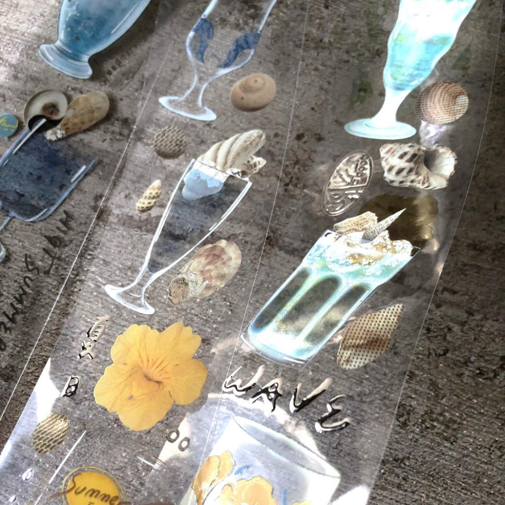 Fafa製造所｜散策2 / 來一杯夏天｜分裝紙膠帶-細節圖7