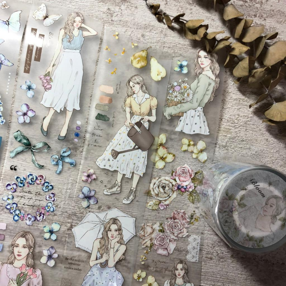 Pion｜Bloom / Cat girl ｜分裝紙膠帶-細節圖2