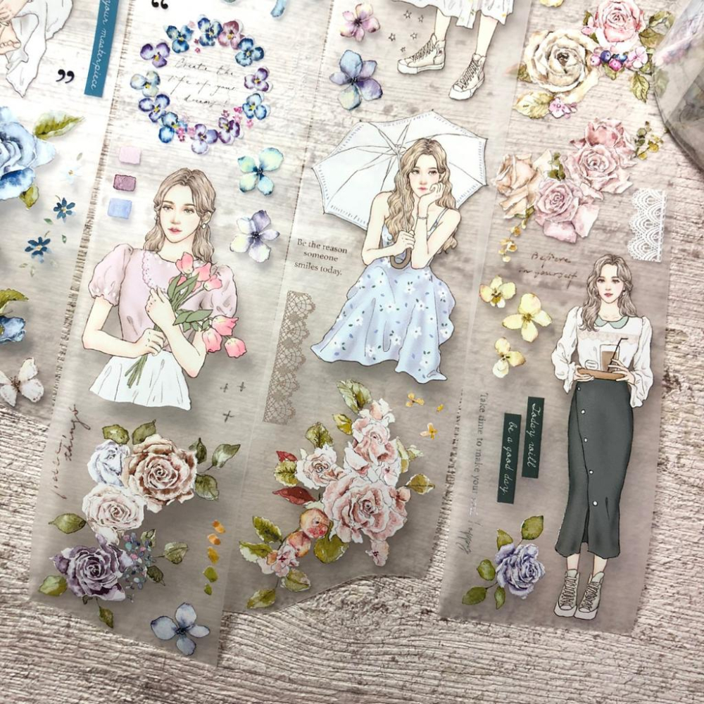 Pion｜Bloom / Cat girl ｜分裝紙膠帶-細節圖3
