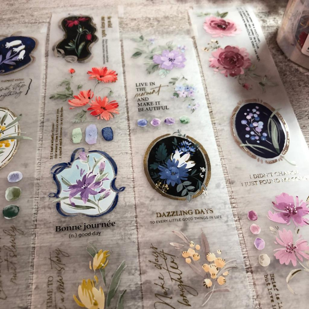 婉滋 wwiinngg｜飾花語集｜分裝紙膠帶-細節圖5