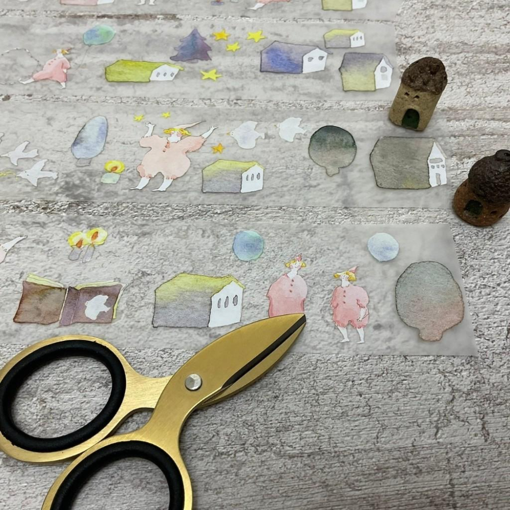 dodolulu｜送暖 / 粉紅精靈｜霧面PET 分裝紙膠帶-細節圖5