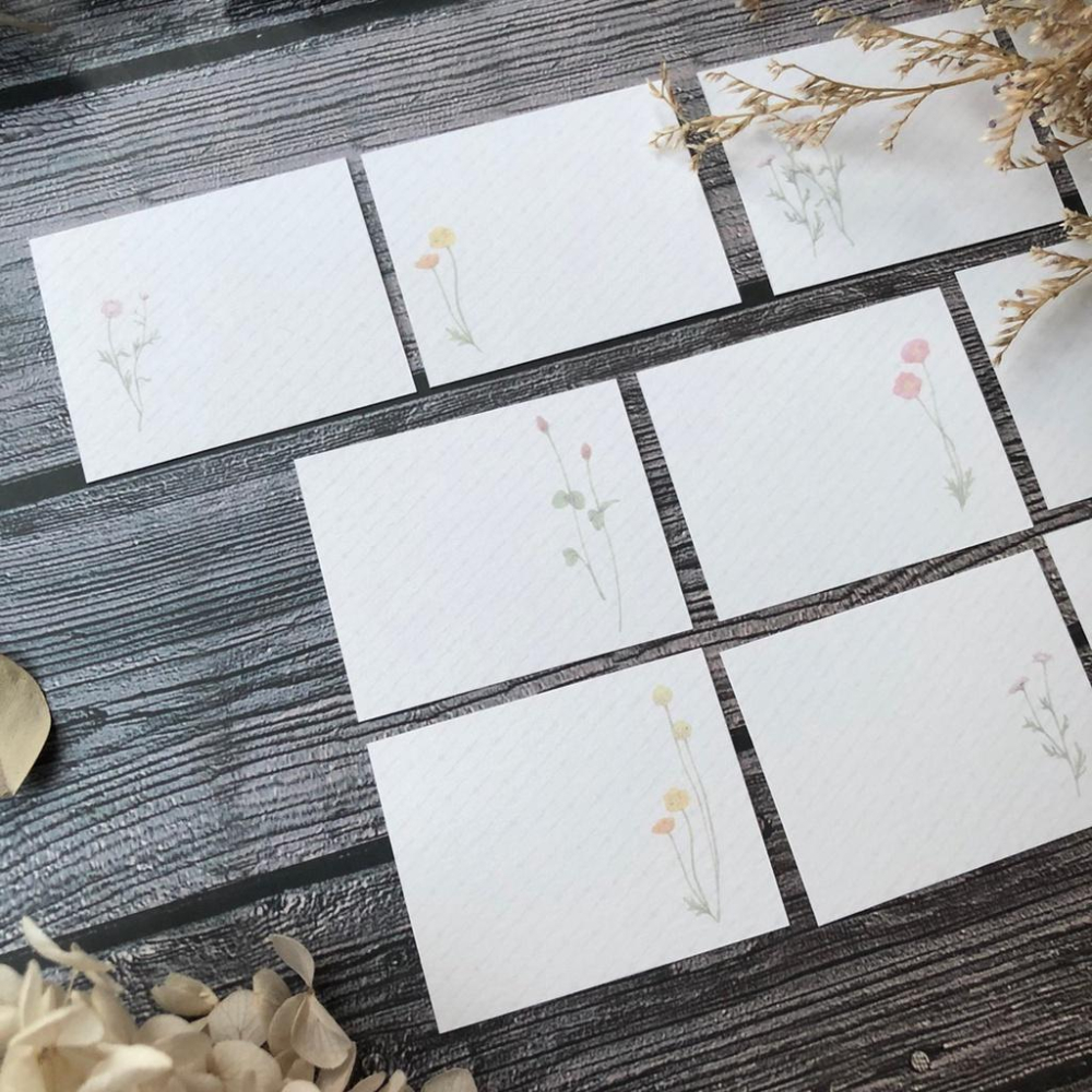 [好築藝]日本 mocolier  小卡 雙面印刷｜花朵 兩款選擇-細節圖4