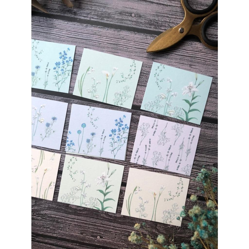 [好築藝]日本 mocolier  小卡 雙面印刷｜花朵 兩款選擇-細節圖6