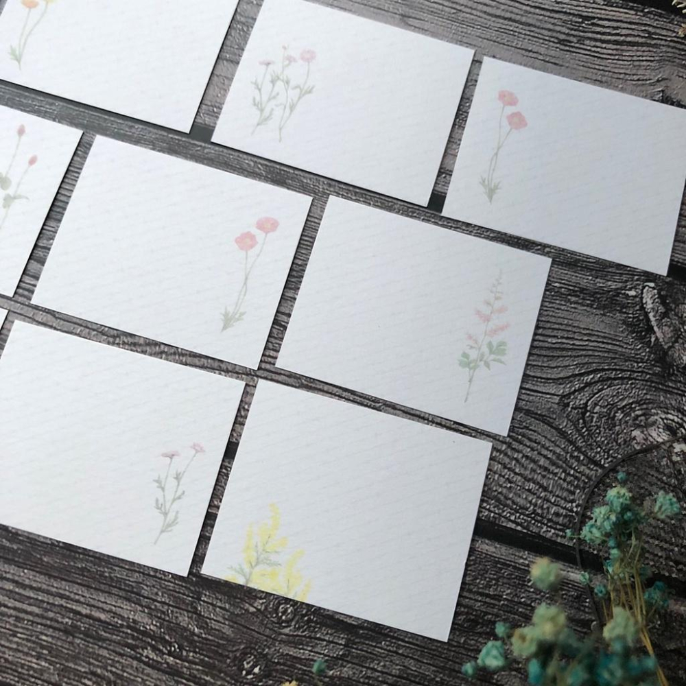 [好築藝]日本 mocolier  小卡 雙面印刷｜花朵 兩款選擇-細節圖8