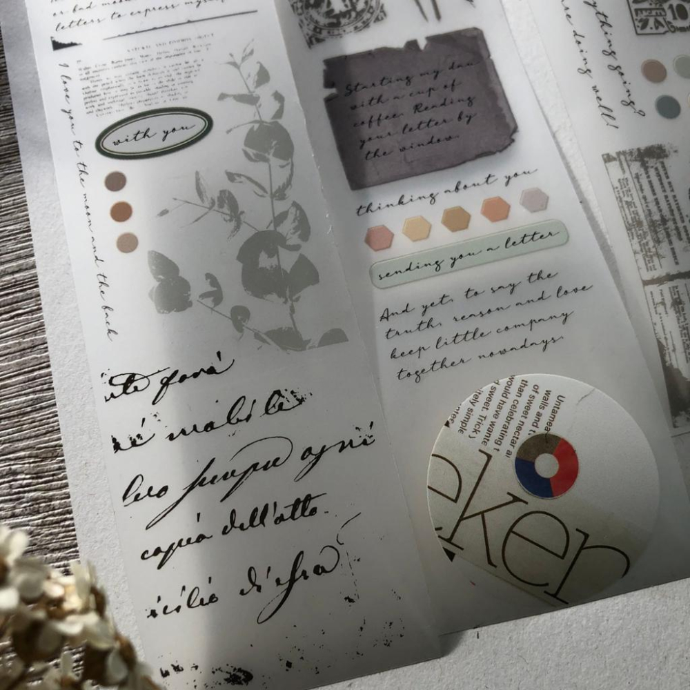 紙上旅行｜A Letter / My dearest｜霧面PET 循環90cm 分裝紙膠帶-細節圖6