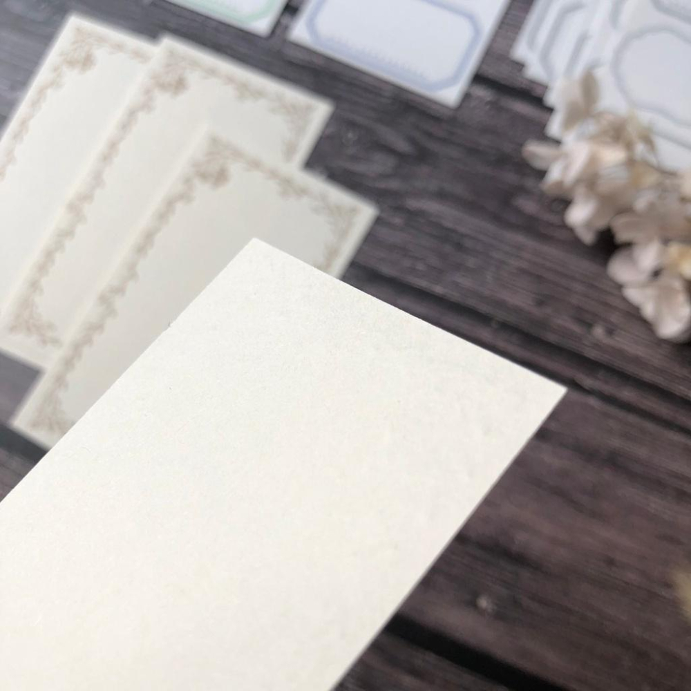 日本 OEDA 大枝活版室｜活版便箋 分裝｜5frame label book 框框+花邊小卡-細節圖7