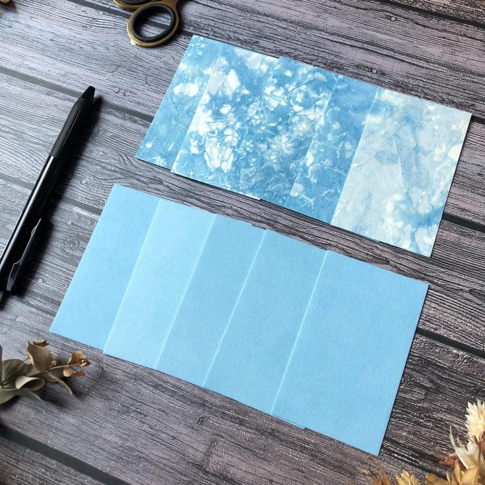 [好築藝]日本 Awagami Factory｜名刺 名片｜藍染め揉み和紙-細節圖2