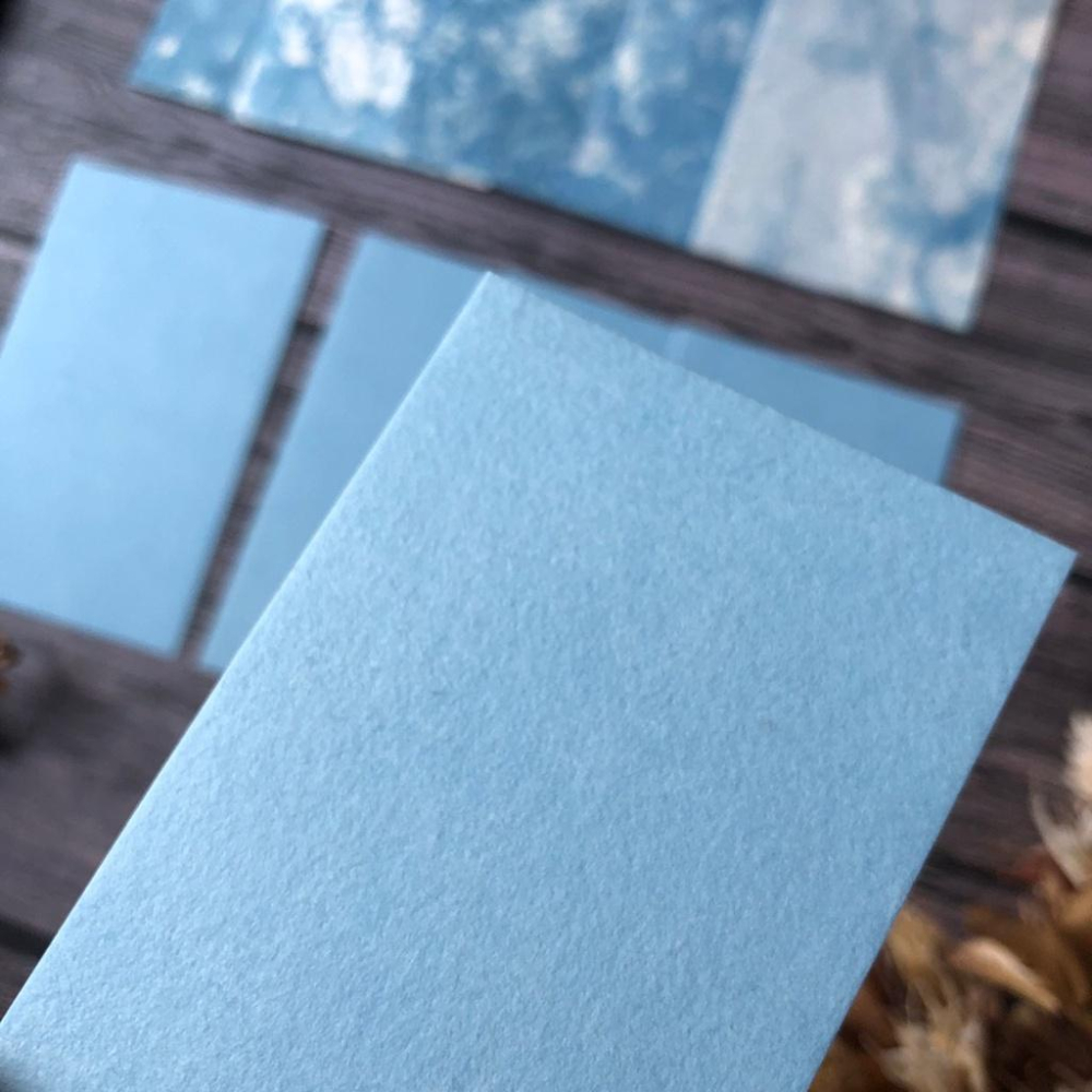 [好築藝]日本 Awagami Factory｜名刺 名片｜藍染め揉み和紙-細節圖3