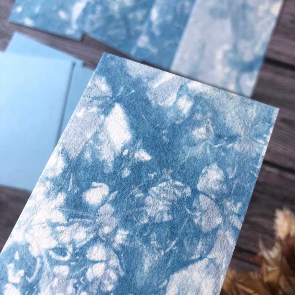 [好築藝]日本 Awagami Factory｜名刺 名片｜藍染め揉み和紙-細節圖4