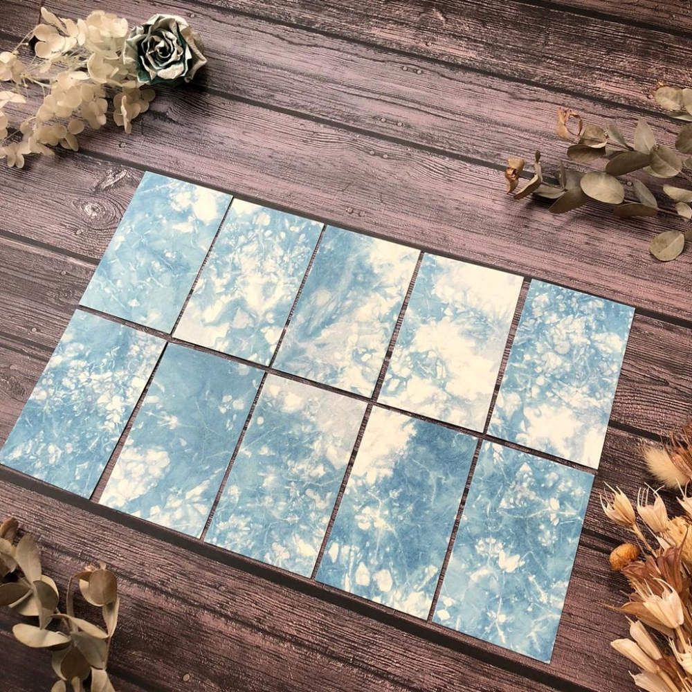 [好築藝]日本 Awagami Factory｜名刺 名片｜藍染め揉み和紙-細節圖6