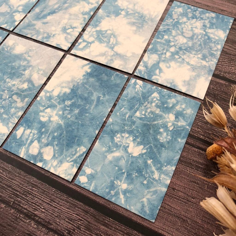 [好築藝]日本 Awagami Factory｜名刺 名片｜藍染め揉み和紙-細節圖8