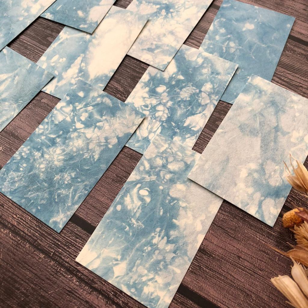 [好築藝]日本 Awagami Factory｜名刺 名片｜藍染め揉み和紙-細節圖9