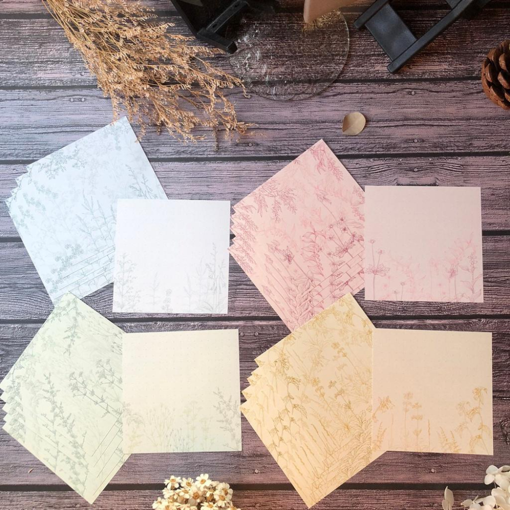 [好築藝]日本 mocolier 便籤紙 小信紙｜一組4款顏色 附收納小盒-細節圖3