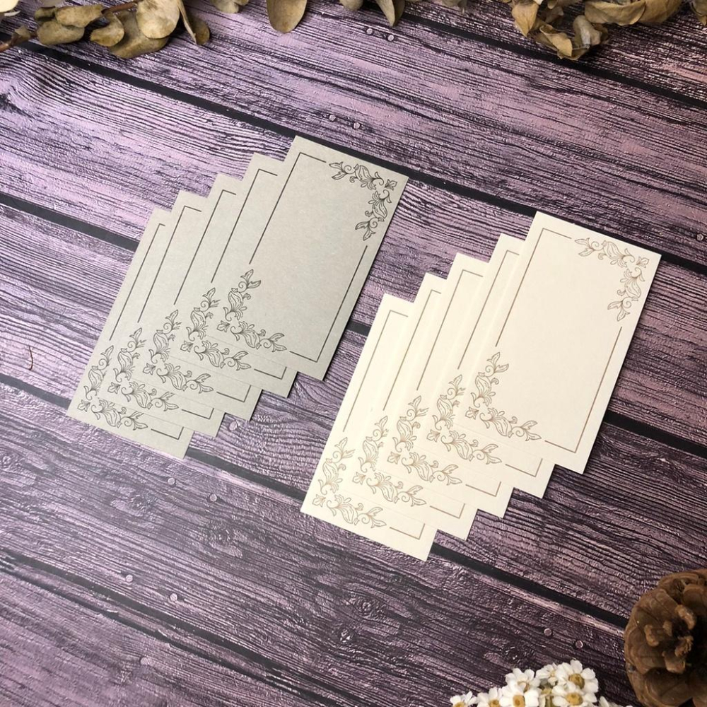 [好築藝]馬來西亞 Journal Pages｜凸版印刷 便籤分裝 復古花框便箋 一組2種顏色-細節圖2